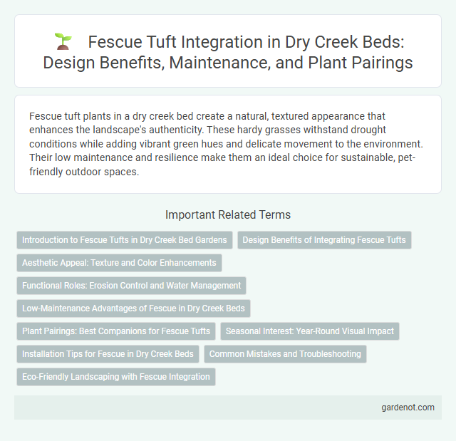 Fescue Tuft Integration in Dry Creek Beds: Design Benefits, Maintenance, and Plant Pairings