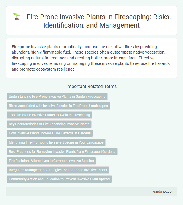 Fire-Prone Invasive Plants in Firescaping: Risks, Identification, and Management
