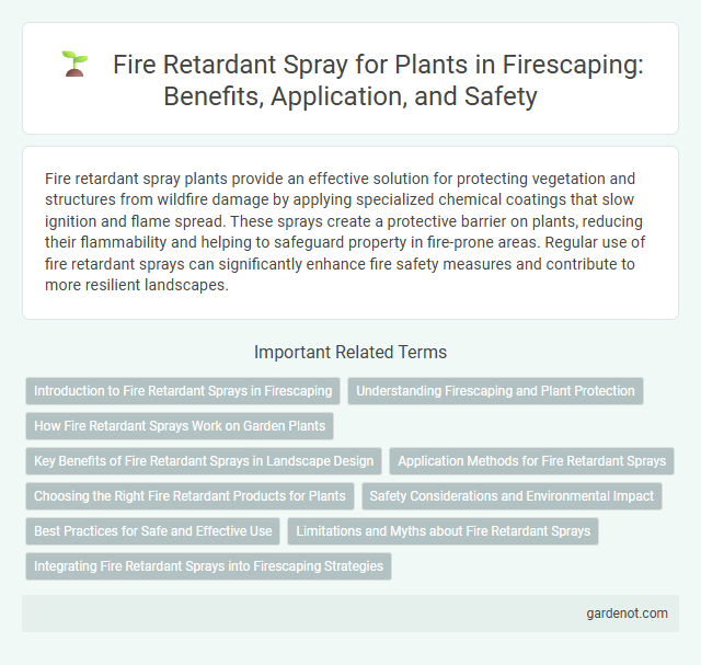 Fire Retardant Spray for Plants in Firescaping: Benefits, Application, and Safety