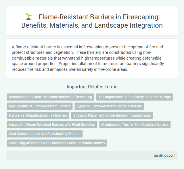 Flame-Resistant Barriers in Firescaping: Benefits, Materials, and Landscape Integration