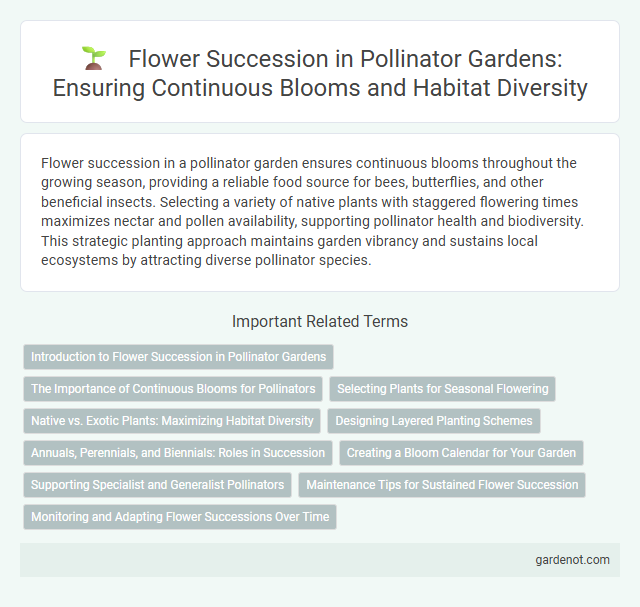 Flower Succession in Pollinator Gardens: Ensuring Continuous Blooms and Habitat Diversity