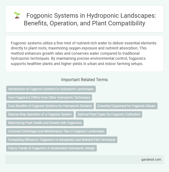 Fogponic Systems in Hydroponic Landscapes: Benefits, Operation, and Plant Compatibility