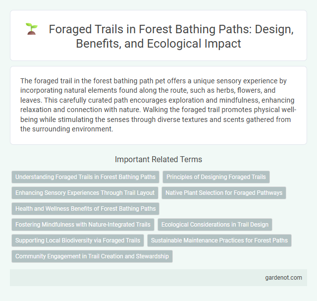 Foraged Trails in Forest Bathing Paths: Design, Benefits, and Ecological Impact