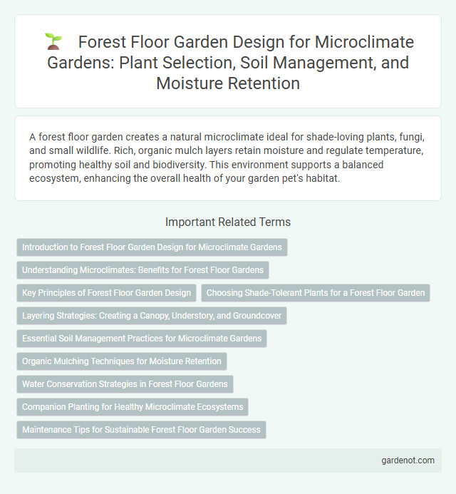 Forest Floor Garden Design for Microclimate Gardens: Plant Selection, Soil Management, and Moisture Retention