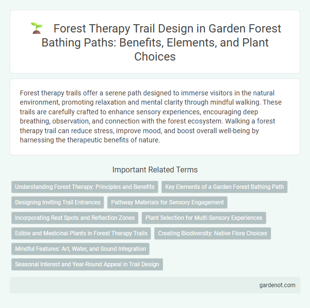 Forest Therapy Trail Design in Garden Forest Bathing Paths: Benefits, Elements, and Plant Choices