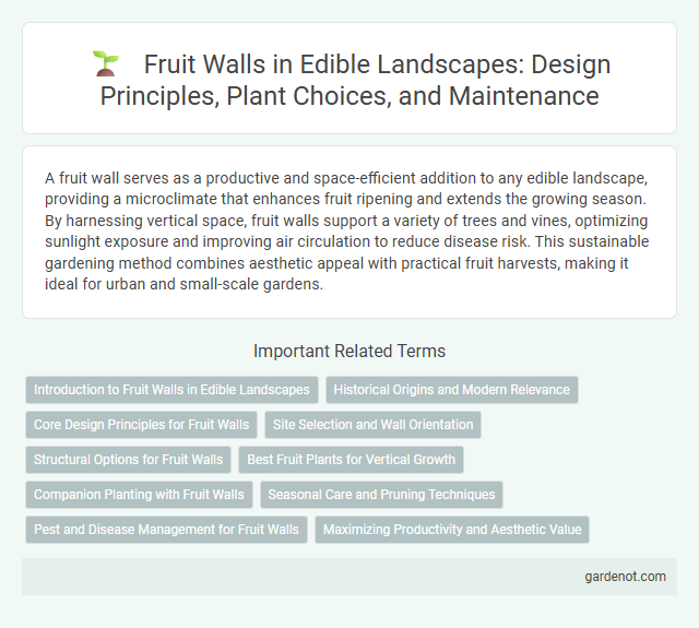 Fruit Walls in Edible Landscapes: Design Principles, Plant Choices, and Maintenance