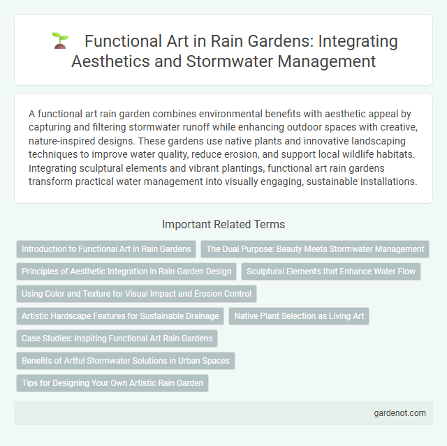 Functional Art in Rain Gardens: Integrating Aesthetics and Stormwater Management
