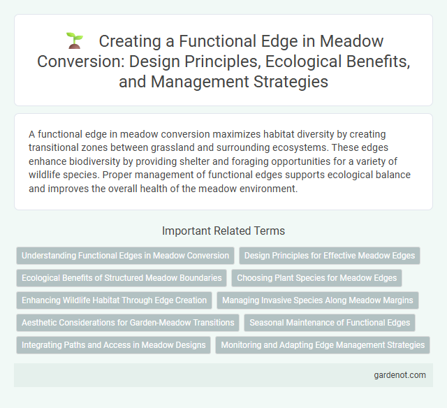 Creating a Functional Edge in Meadow Conversion: Design Principles, Ecological Benefits, and Management Strategies