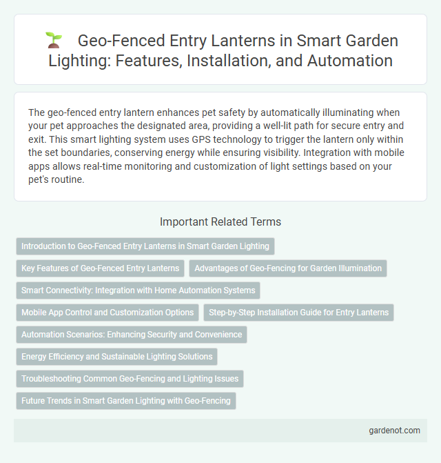 Geo-Fenced Entry Lanterns in Smart Garden Lighting: Features, Installation, and Automation