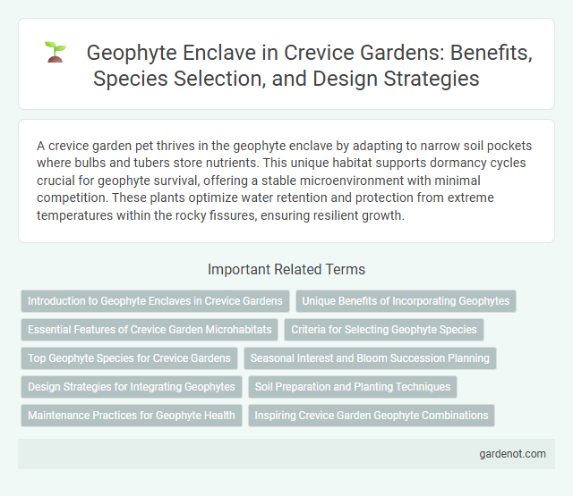 Geophyte Enclave in Crevice Gardens: Benefits, Species Selection, and Design Strategies