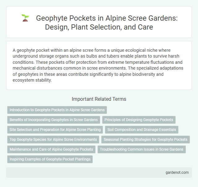 Geophyte Pockets in Alpine Scree Gardens: Design, Plant Selection, and Care