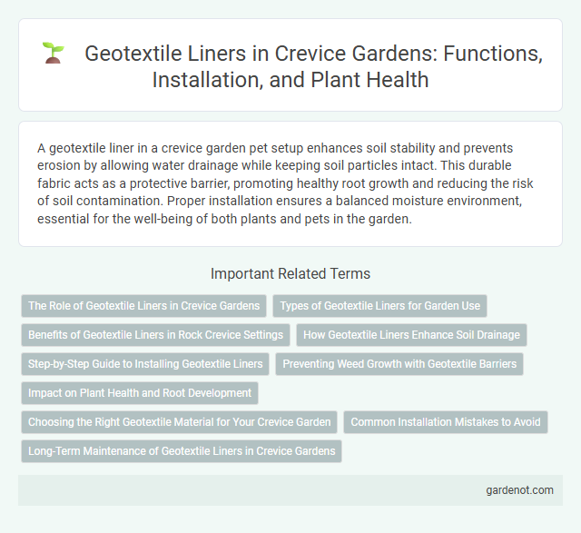 Geotextile Liners in Crevice Gardens: Functions, Installation, and Plant Health