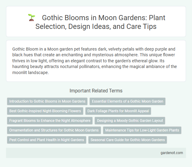 Gothic Blooms in Moon Gardens: Plant Selection, Design Ideas, and Care Tips