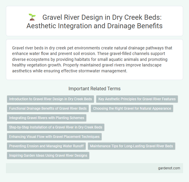 Gravel River Design in Dry Creek Beds: Aesthetic Integration and Drainage Benefits