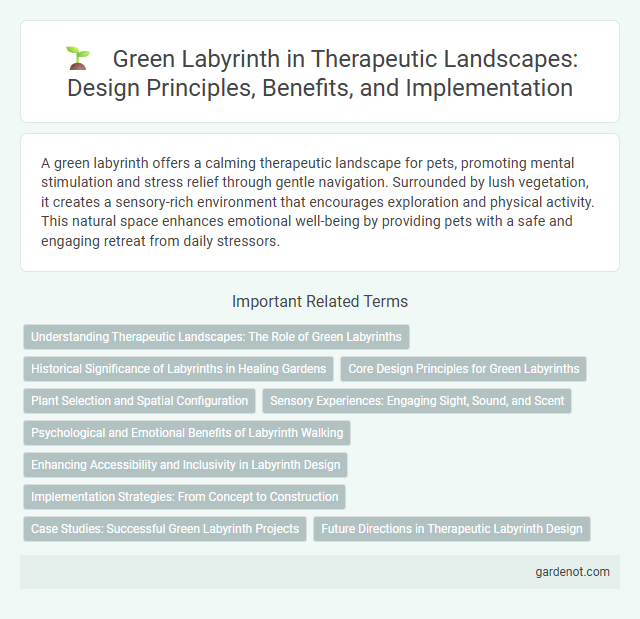 Green Labyrinth in Therapeutic Landscapes: Design Principles, Benefits, and Implementation