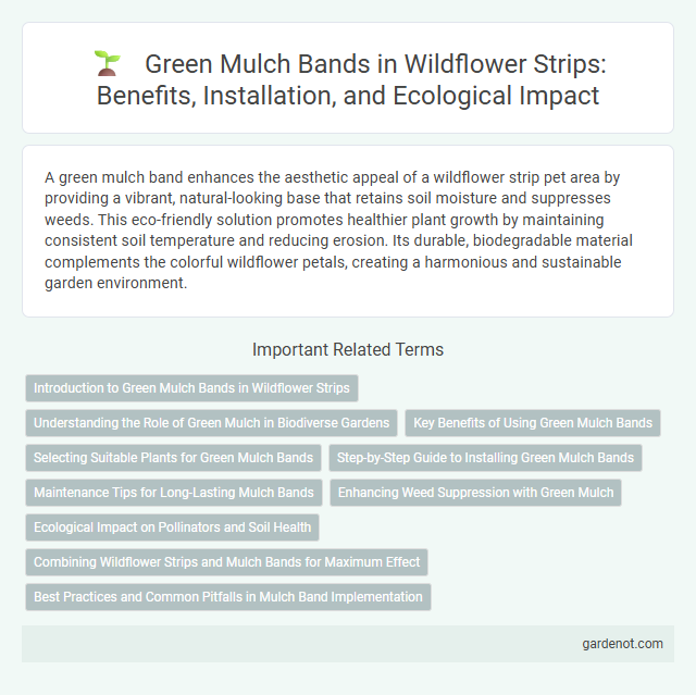 Green Mulch Bands in Wildflower Strips: Benefits, Installation, and Ecological Impact