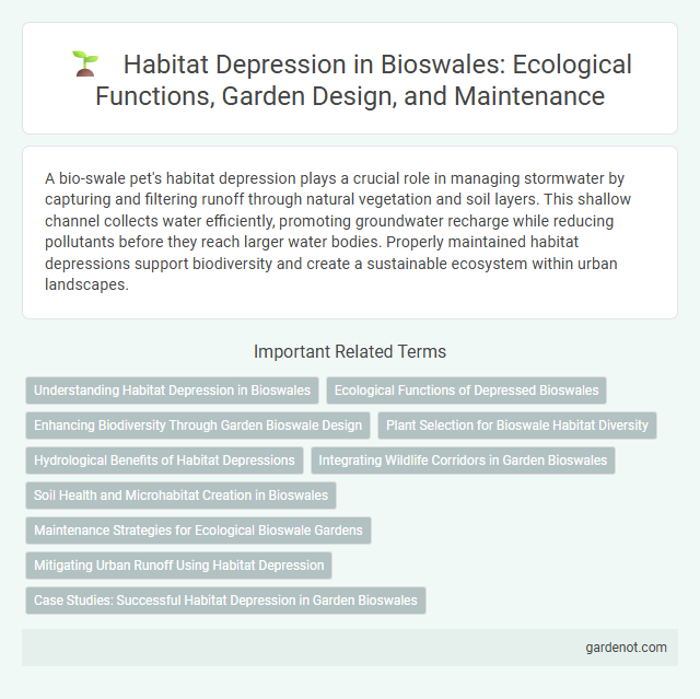 Habitat Depression in Bioswales: Ecological Functions, Garden Design, and Maintenance