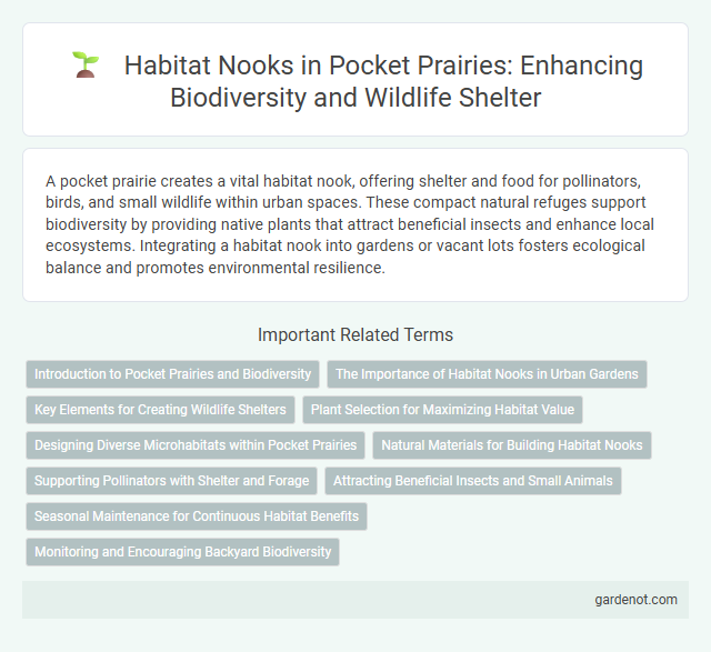 Habitat Nooks in Pocket Prairies: Enhancing Biodiversity and Wildlife Shelter