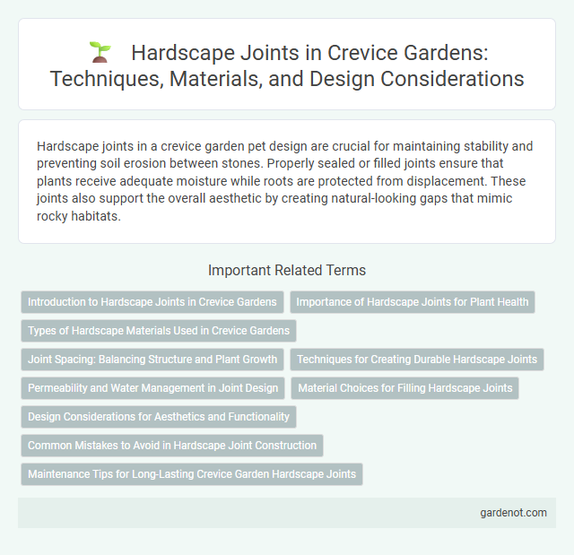 Hardscape Joints in Crevice Gardens: Techniques, Materials, and Design Considerations