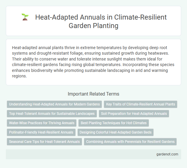 Heat-Adapted Annuals in Climate-Resilient Garden Planting
