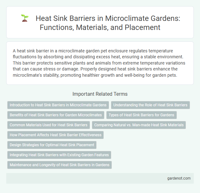 Heat Sink Barriers in Microclimate Gardens: Functions, Materials, and Placement