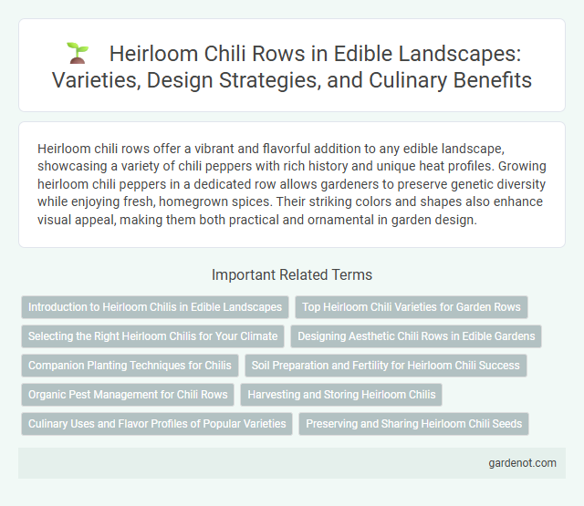 Heirloom Chili Rows in Edible Landscapes: Varieties, Design Strategies, and Culinary Benefits