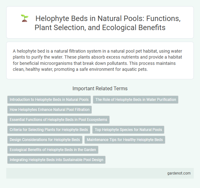 Helophyte Beds in Natural Pools: Functions, Plant Selection, and Ecological Benefits