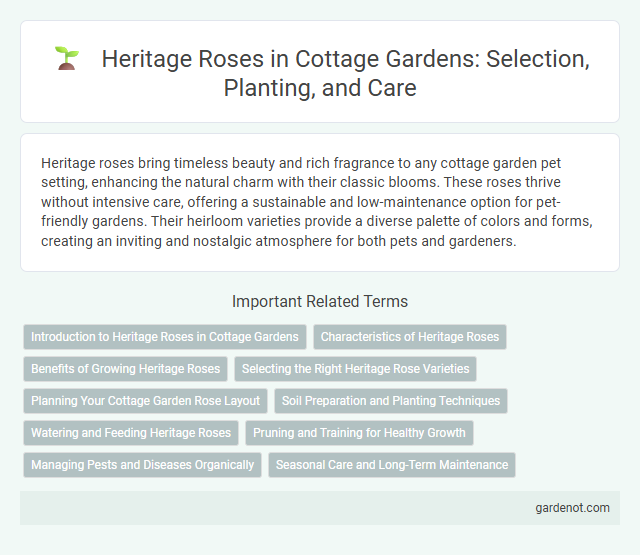 Heritage Roses in Cottage Gardens: Selection, Planting, and Care