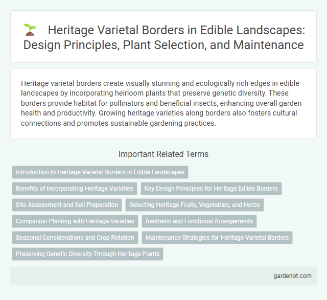 Heritage Varietal Borders in Edible Landscapes: Design Principles, Plant Selection, and Maintenance