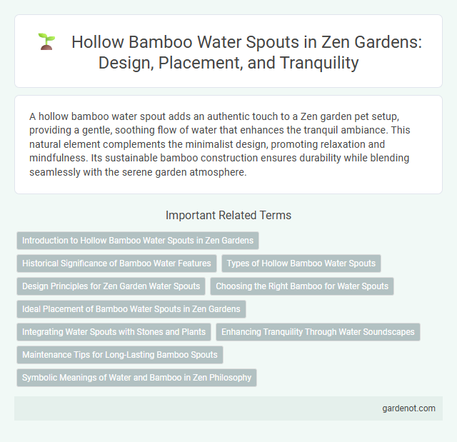 Hollow Bamboo Water Spouts in Zen Gardens: Design, Placement, and Tranquility