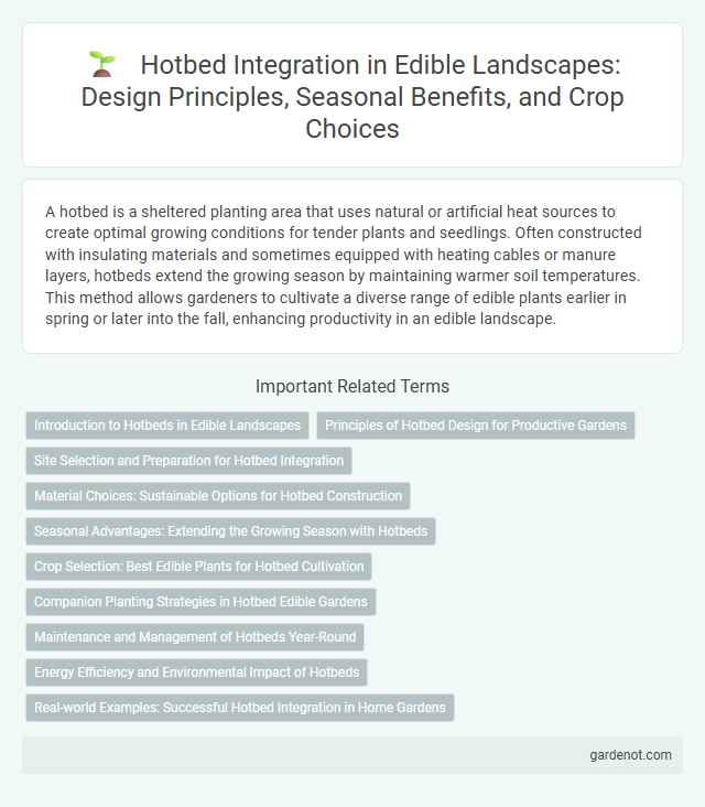 Hotbed Integration in Edible Landscapes: Design Principles, Seasonal Benefits, and Crop Choices