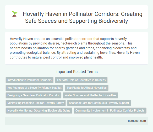 Hoverfly Haven in Pollinator Corridors: Creating Safe Spaces and Supporting Biodiversity