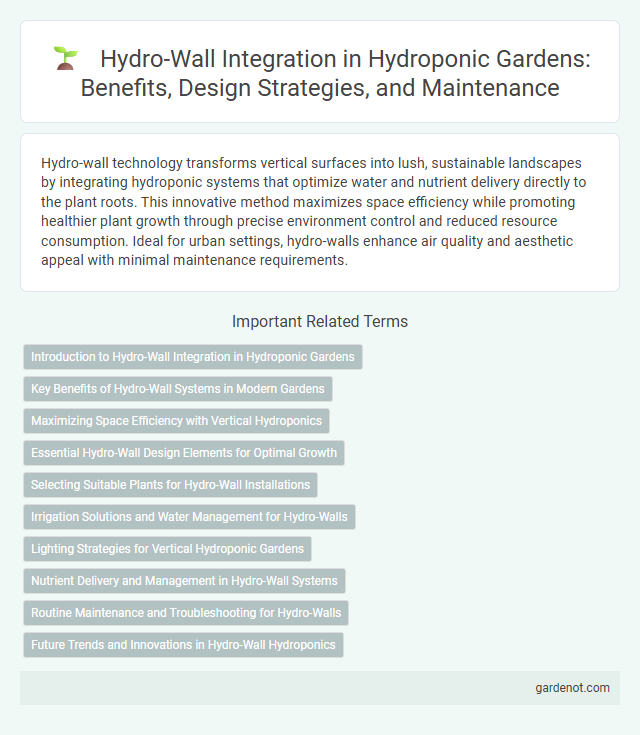 Hydro-Wall Integration in Hydroponic Gardens: Benefits, Design Strategies, and Maintenance