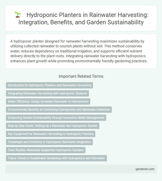 Hydroponic Planters in Rainwater Harvesting: Integration, Benefits, and Garden Sustainability