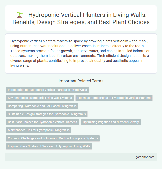 Hydroponic Vertical Planters in Living Walls: Benefits, Design Strategies, and Best Plant Choices