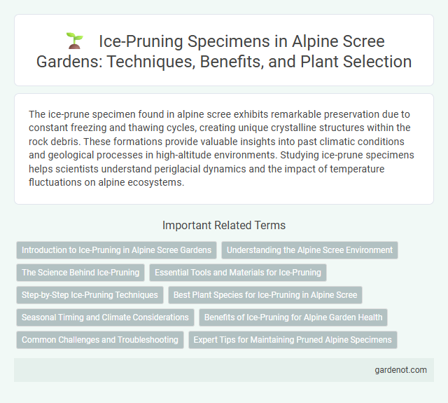Ice-Pruning Specimens in Alpine Scree Gardens: Techniques, Benefits, and Plant Selection