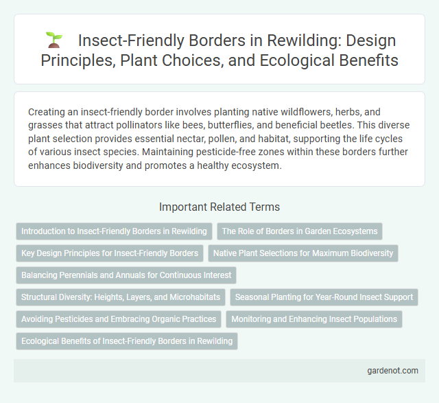 Insect-Friendly Borders in Rewilding: Design Principles, Plant Choices, and Ecological Benefits