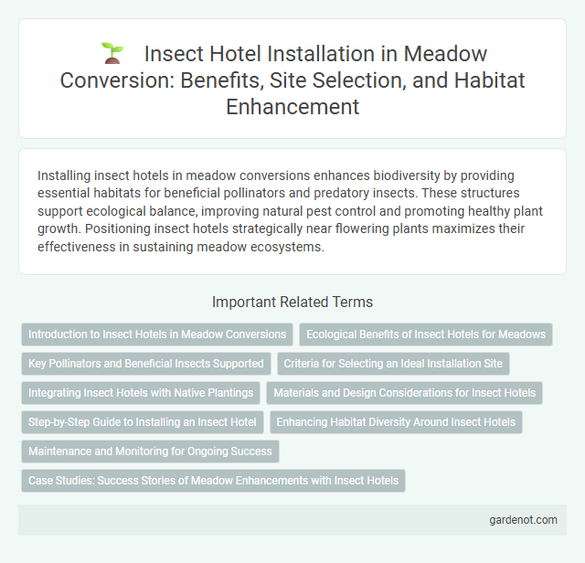 Insect Hotel Installation in Meadow Conversion: Benefits, Site Selection, and Habitat Enhancement