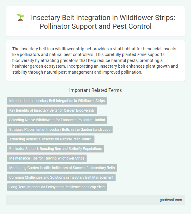 Insectary Belt Integration in Wildflower Strips: Pollinator Support and Pest Control