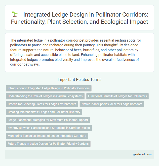 Integrated Ledge Design in Pollinator Corridors: Functionality, Plant Selection, and Ecological Impact