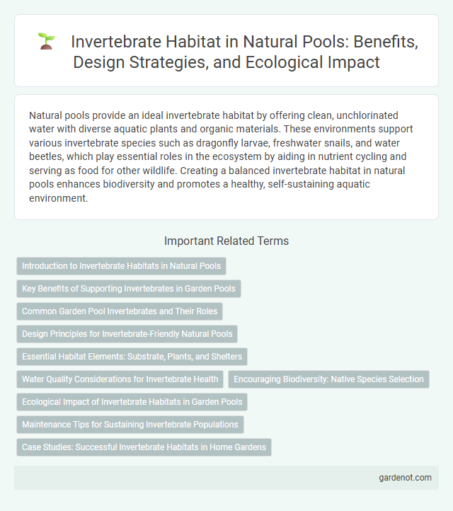 Invertebrate Habitat in Natural Pools: Benefits, Design Strategies, and Ecological Impact