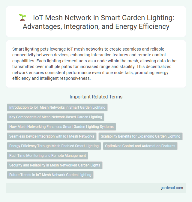 IoT Mesh Network in Smart Garden Lighting: Advantages, Integration, and Energy Efficiency