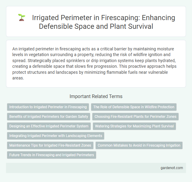 Irrigated Perimeter in Firescaping: Enhancing Defensible Space and Plant Survival