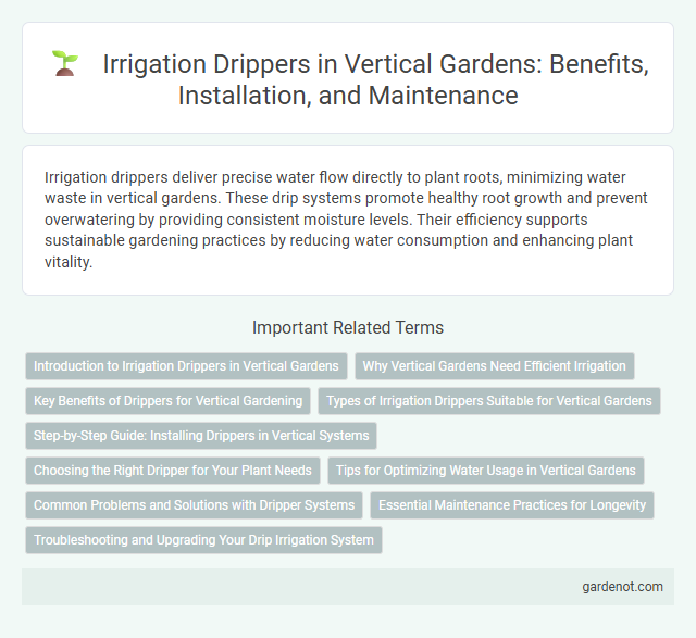 Irrigation Drippers in Vertical Gardens: Benefits, Installation, and Maintenance