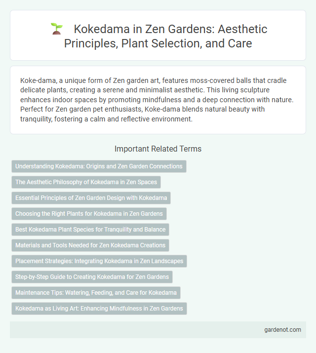 Kokedama in Zen Gardens: Aesthetic Principles, Plant Selection, and Care