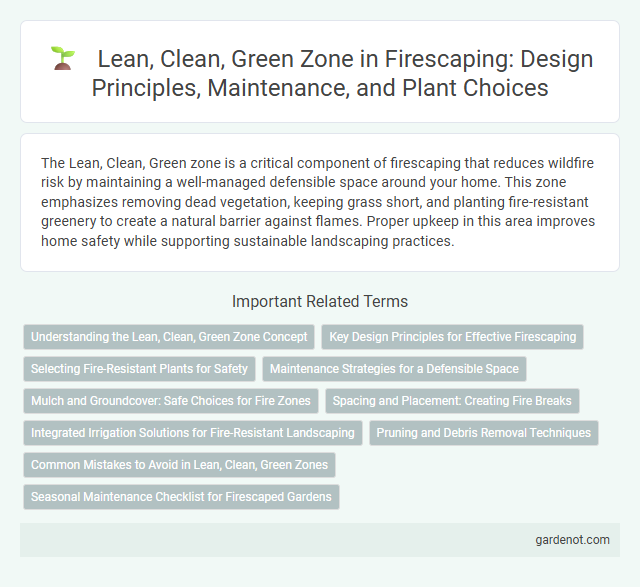 Lean, Clean, Green Zone in Firescaping: Design Principles, Maintenance, and Plant Choices