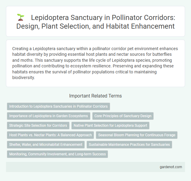 Lepidoptera Sanctuary in Pollinator Corridors: Design, Plant Selection, and Habitat Enhancement