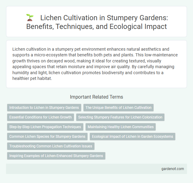 Lichen Cultivation in Stumpery Gardens: Benefits, Techniques, and Ecological Impact