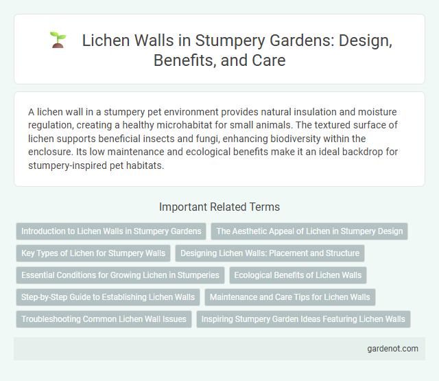 Lichen Walls in Stumpery Gardens: Design, Benefits, and Care