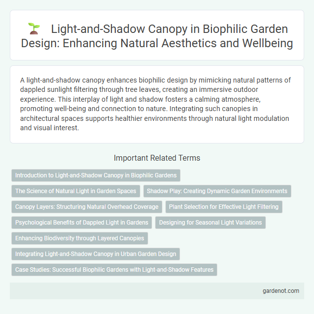 Light-and-Shadow Canopy in Biophilic Garden Design: Enhancing Natural Aesthetics and Wellbeing